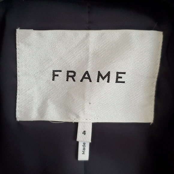 Frame Le Velvet Blazer Midnight Navy Size 4 BNWOT - Picture 6 of 13